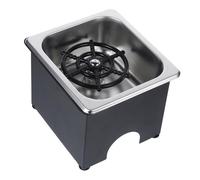 VILLCASE Lavabicchieri in Acciaio Inossidabile Tubo Sciacquatrice Automatica per Pulizia ad Alta Pressione Accessorio per Risciacquatore da Bar 1 Set