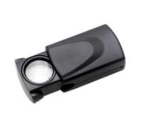 VILLCASE Lente d Ingrandimento per Gioielli 30x LED, Lente da 21mm in ABS, Portatile e Facile da Trasportare per Identificazione Antichità e Collezione Francobolli