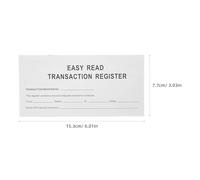 VILLCASE Libro Contabile Quaderno Delle Spese E Delle Entrate Libretto Degli Assegni Registro Delle Transazioni Per Il Libretto Degli Assegni Libro Delle Spese Quaderno Di Contabilità