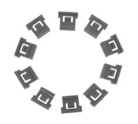 VILLCASE Limitatore Angolare per Cerniere in Plastica Nero 10 Pezzi Facile Installazione Uso Stabile per Porte Armadio e Mobili in Fase di Ristrutturazione