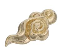 VILLCASE Maniglia in Ottone per Cassettiera Vintage a Forma di Nuvola, Pomello Singolo per Mobili da Cucina e Bagno, Ferramenta per Porte e Ante Armadietti, Finitura Ottone Naturale