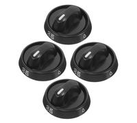 VILLCASE Manopole di Ricambio per Fornelli a Gas 4 Pezzi in Plastica Abs, Manopole di Controllo per Piani Cottura, Regolazione Precisa del Calore per Uso Domestico e Commerciale