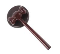 VILLCASE Martelletto Giudice in Sicuro Compatto e Portatile Martello per Avvocati e Giochi Ruolo Design Robusto e Finitura