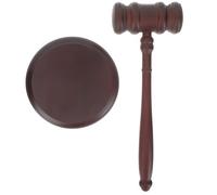 VILLCASE Martello da Giudice Set da 1 Bordo Liscio in Legno Multi-funzionale per Riunioni e Giochi di Ruolo in Aula