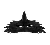 VILLCASE Maschera Aquila Nera in Pu, Realistica e Delicata, Facile da Indossare e Comoda, per Cosplay e Feste a Tema