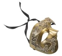 VILLCASE Maschera da Soldato Romano Mezza Faccia in Materiale Stabile e Traspirante Maschera per Cosplay e Feste di Halloween per Adulti Accessorio Vintage per Carnevale