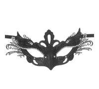 VILLCASE Maschera Farfalla Accessorio Versatile e Confortevole Elegante in Ferro e Plastica Nera per Feste di Halloween e Carnevale per Mascherata Femminile