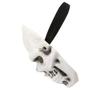 VILLCASE Maschera Teschio Halloween in Pu Beige Design Realistico e Spaventoso, Comoda e Riutilizzabile per Feste e Escape Room