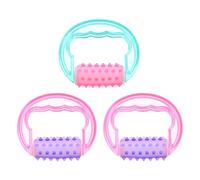 VILLCASE Massaggiatore Rullo Anticellulite Manuale 3 Pezzi Design Ergonomico in Pp per Massaggio Muscolare Corpo Intero, Funzione Tocco Liscio e Uso Semplice Colore Casuale
