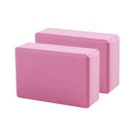 VILLCASE Mattone da Pratica Yoga EVA 2 Pezzi Presa Sicura per Allenamento Domestico e Danza Rosa