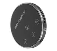 VILLCASE Microfono USB Omnidirezionale per Conferenza da Tavolo Portatile per Streaming Live e Gioco Materiale