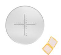 VILLCASE Micrometro Oculare per Microscopio C7 Righello Di Taratura Crociata 0.1Mm Reticolo Di Vetro Preciso per Laboratorio E Misurazione Di Area