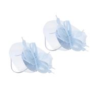 VILLCASE Mini Cappello Fascinator da Donna in Garza Leggero con Velo in Rete Accessori per Chioma per Matrimoni e Feste da Tè Copricapo Elegante con Fascia per Acconciature Raccolte e