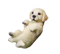 VILLCASE Miniatura Decorativa Retriever in Realistica Statua Cucciolo per Micro Paesaggi e Spazi Ridotti Idea Regalo Originale per Amanti Animali e Decorazioni Casa