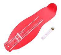 VILLCASE Misuratore Piede per Adulti in Plastica Rosso con Nastro Misuratore Facile da Usare per Misurazione Precisa e Prevenzione Acquisti Scarpe Sbagliate Colore Casuale