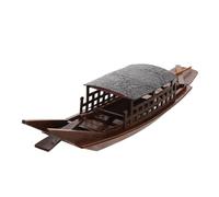 VILLCASE Modello di Barca a Vela in Legno Artigianale Vintage, Decorazione Marina per Casa e Ufficio, Ornamento a Forma di Barca a Vela per Arredamento e Regalo Culturale