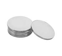 VILLCASE Monete Grezze Rotonde di Incisione Personalizzata in Ferro Argento 6 Pezzi per Incisione Laser Resistenti all'Usura per Creazione di Gioielli e Lavori Artigianali