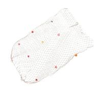 VILLCASE Muro di sfondo della rete da pesca mediterranea decorazioni netto conchiglie di mare di grandi dimensioni Ornamento appeso muro rete da pesca appesa muro Beige