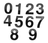 VILLCASE Numeri Civici Autoadesivi 0-9 per Porte e Cassette Postali, Set 10 Pezzi in Materiale Placcato Resistente alle Intemperie, per Hotel, Casa e Ufficio, Decorazione Numerica Durevole