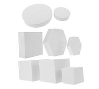 VILLCASE Oggetti Di Scena Geometrici Per La Fotografia 8 Pezzi Set Forme in Schiuma Bianca Per Decorazioni Fotografiche e Sfondi Fotografici Adatti a Studio e Home Shooting