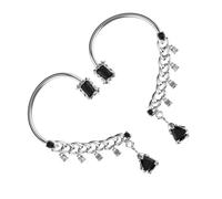 VILLCASE Orecchini a Clip Vintage in Metallo 2 Pezzi Polsini per Orecchio Non Perforanti Design Avvolgente Punk Gotico Accessori Auricolari Eleganti per Uso Quotidiano e Serate Formali