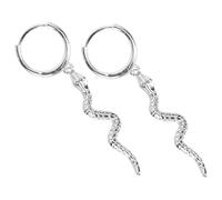 VILLCASE Orecchini Donna Serpente in Argento 925 Bianco, Design Creativo e Delicato, Facili da Indossare, come Regalo per Occasioni Speciali