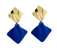 VILLCASE Orecchini Pendenti a Rombo da Donna in Lega Gioielli alla Moda per Feste e Uso Quotidiano Accessori Estetici Leggeri e Resistenti