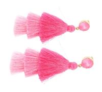 VILLCASE Orecchini Pendenti Nappe Tre Strati Orecchini Bohémien da Donna Accessori Etnici per Ragazze Gioielli Estivi alla Moda per Feste e Uso Quotidiano