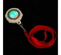 VILLCASE Orologio Digitale da Tasca Moschettone, Quadrante Grande Rosso | Uso Medico e Durante i Giri Clinici, Silicone e Plastica, Lettura Rapida senza Mani, per Tasca e Divisa