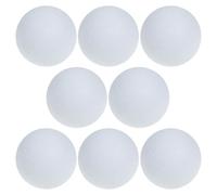VILLCASE Palline da Calcio Balilla Piccole 36mm in Abs Bianco, Set da 8 Pezzi per Calcio Balilla da Tavolo, Palline Sostitutive Morbide e Silenziose e Famiglia, Gioco da Tavolo