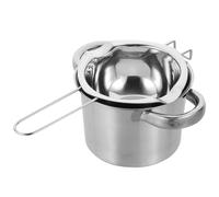 VILLCASE Pentola per Sciogliere Cioccolato e Grasso da 600ml in Acciaio Inossidabile per Bagnomaria Resistente alla Ruggine allo Sporco in Cucina Professionale