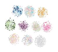 VILLCASE Perline Colorate Abs senza per Progetti Fai Da Te da Sacchetti Perline Decorative per Bigiotteria e Riempitivi per Vasi per Decorazioni e Creazioni Artigianali