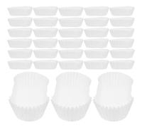 VILLCASE Pirottini per Muffin Carta Bianco 1000 Pezzi a Forma di Barca Resistenza al Calore e Grasso per Cupcake e Pane per Catering e Pasticcerie
