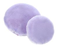 VILLCASE Piumino da Cipria Trucco Bifacciale 2 Pezzi Piumino Rotondo Piccolo Morbido Viola Applicatore Cipria Portatile per Donne Uso Quotidiano e Professionale