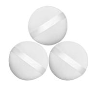 VILLCASE Piumino per Cipria in Cotone 3 Pezzi Spugna Rotonda Morbida per Trucco e Polvere Corpo Applicatore Lavabile Portatile per Ragazzo Ragazza e Uso da Viaggio