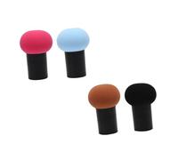 VILLCASE Piumino per Cipria Viso Soffio di Funghi 4 Pezzi, Piumino per Trucco da Donna Leggero e Portatile, Strumento per Applicazione Polvere Libera e Minerale, Make Up Colore Casuale