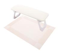 VILLCASE Poggiabraccio Spazio Sufficiente per e in Plastica Bianca Unghie Tavolo Manicure Professionale Leggero e Moderno Nail Art e Salone Unghie