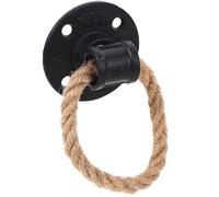 VILLCASE Pomelli Vintage in Corda di Canapa Nera per Mobiletto e Cassetti, per Librerie e Armadi in Legno