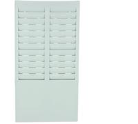 VILLCASE Porta Cartellini Rack in Plastica da per 24 Schede Semplice Ufficio Accanto alla Macchina Timbratura