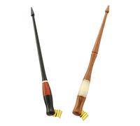 VILLCASE Portapenne da Immersione Obliquo in Legno Vintage 2 Pezzi con Flangia Regolabile per Calligrafia Inglese Manga e Disegno Supporto Ergonomico per Principianti e Pratica di