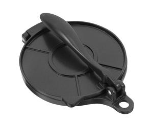 VILLCASE Pressa per Tortillas Strumento per Impasto senza Mattarello in Alluminio Nero Resistente All'usura per Uso Domestico e Professionale Mais e Riso