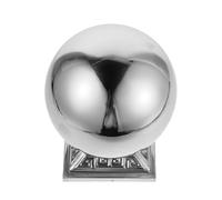 VILLCASE Puntale Terminale a Sfera in Acciaio Inox 304 Base Quadrata per Corrimano per Scale in Metallo Cappuccio Decorativo per Pali Interni Accessorio per Balaustre e Montanti Letto