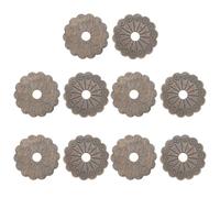 VILLCASE Rondelle per Ferramenta e Pomelli in Rame Anticato da 3,2 CM, Set 10 Pezzi per Restauro e Rinnovo di Mobili Antichi e Arredamento Vintage