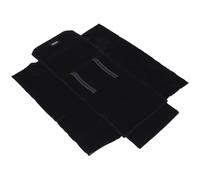 VILLCASE Rotolo di Stoccaggio Portatile in Flanella Nera Custodia Elegante e Compatta per Orologi Borsa Multifunzione per Conservazione e Trasporto Sicuro