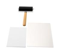 VILLCASE Rullo per Stampa Facile da Pulire in Gel con Piastra Riutilizzabile con Trasferimento Inchiostro Uniforme per Tessuto e Carta per Artigianato DIY e Lezioni d'Arte