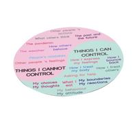 VILLCASE Ruota Delle in Pvc Tabella Dei Sentimenti Decorativa Per Laptop e Congelatore Adesivi Per Computer e Ruota Dei Sentimenti