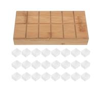 VILLCASE Scatola per Acquerelli in Legno e Acrilico con 24 Scomparti, Design Compatto e Portatile, Struttura Solida per Applicazione Versatile dei Pigmenti in Sessioni Creative