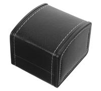 VILLCASE Scatola per Orologio in Pelle Nera con Mini Cuscino, Custodia Multipurpose per Orologi Meccanici da Uomo, Design Delicato e Semplice per Viaggio e Casa
