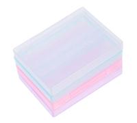 VILLCASE Scatole degli Attrezzi per Nail Art 4 Pezzi in Materiale Durevole, Organizer per Unghie 14 Scomparti, Custodia Portatile Adatta a Centri Estetici
