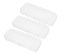 VILLCASE Scatole di Plastica Trasparente Contenitore Compatto Set 3 Custodia Portacoltelli Facile da Pulire per Rasoi da Viaggio per Accessori da Barba Uomo